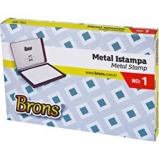 Brons Metal Stamp Pad No :1